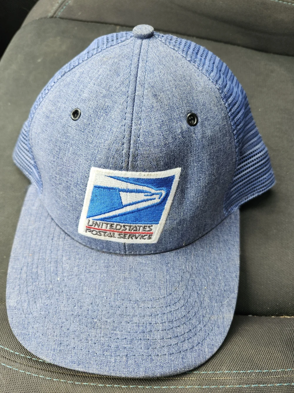 United States Postal Service Blue Mesh Trucker Hat
